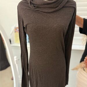 James Perse Dark Brown Knit Dress